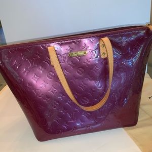 Authentic Louis Vuitton Vernis Tote in plum